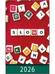 Kalendarz 2026 na biurko słowo