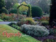 Kalendarz 2026 ścienny albumowy 28,5x20cm Ogrody