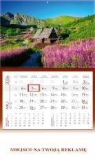 Kalendarz 2026 ścienny jednodzielny Hala...