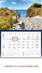 Kalendarz 2026 ścienny jednodzielny Morze