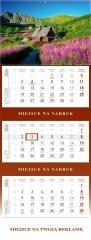 Kalendarz 2026 ścienny trójdzielny Hala...