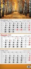 Kalendarz 2026 trójdzielny 3D MIX