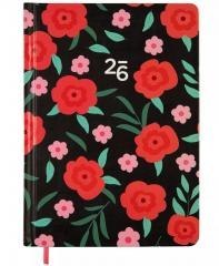 Kalendarz tygodniowy 2026 B6 Czerwone Kwiaty ALBI
