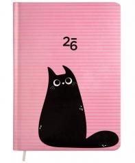 Kalendarz tygodniowy 2026 B6 Kot ALBI