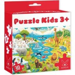 Puzzle 30 Kids Dzikie Zwierzęta 3+