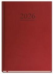Terminarz 2026 A4 tygodniowy uniwersalny bordowy