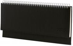 Terminarz 2026 leżący czarny