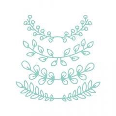 Zestaw wykrojników gałązki 4szt