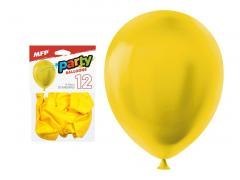 Balon dmuchany standard żółty 26cm 12szt
