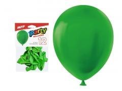 Balon dmuchany zielony 26cm 12szt