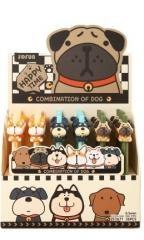 Długopis żelowy Dog 0,5mm nieb (36szt)