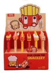 Długopis żelowy Fast Food 0,5mm nieb (36szt)