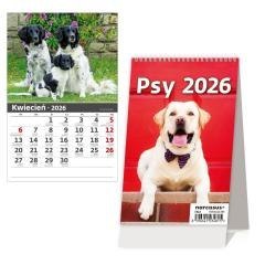 Kalendarz 2026 biurkowy pionowy miesięczny HELMA