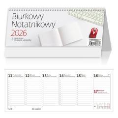 Kalendarz 2026 biurkowy tygodniowy Notatnik HELMA
