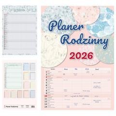 Kalendarz 2026 miesięczny Planer Rodzinny HELMA