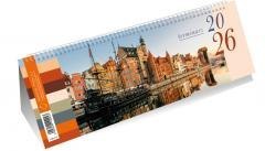 Kalendarz 2026 poziomy ze spiralką Wenecja