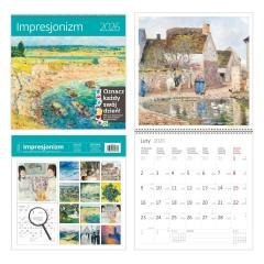 Kalendarz 2026 ścienny 30x30 Impresjonizm HELMA