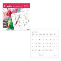 Kalendarz 2026 ścienny 30x30 Praktyczny HELMA