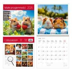 Kalendarz 2026 ścienny 30x30 Przyjemności HELMA