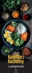 Kalendarz 2026 ścienny paskowy 22x49cm Kuchenny