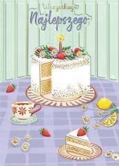 Karnet B6 Tort na stole