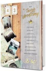 Karnet B6 Urodziny (wymienne cyfry)