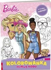 Kolorowanka według kodu. Barbie
