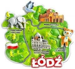 Magnes I love Poland Łósż ILP-MAG-C-LOD-32