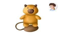 Maskotka na magnes Capybara