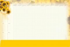 Planer 2026 A2 z listwą Słoneczniki