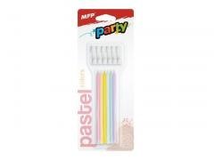 Świeczki do tortu pastel 12,5cm 12szt