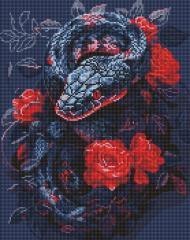 Diamentowa mozaika - Niebezpieczna róża 40x50cm