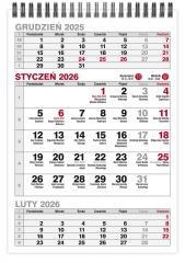 Kalendarz 2026 A5 biurkowy trójdzielny pionowy MIX