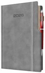 Kalendarz 2026 A5 dzienny biznes planer pastelowy