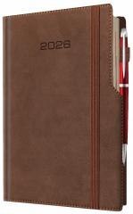 Kalendarz 2026 A5 dzienny biznes planer pastelowy