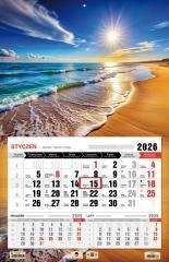 Kalendarz 2026 jednodzielny 3XL Bałtyk