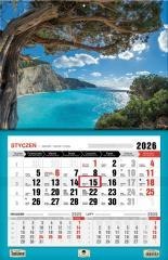 Kalendarz 2026 jednodzielny 3XL zatoka