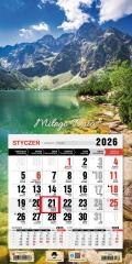 Kalendarz 2026 jednodzielny mini Tatry