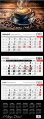 Kalendarz 2026 trójdzielny premium kawa