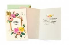 Karnet Ogólne życzenia kwiaty