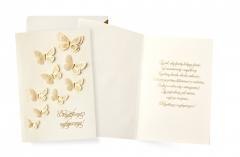 Karnet Ogólne życzenia motyle