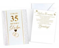 Karnet Rocznica ślubu 35