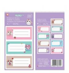 Naklejki na zeszyty Girls 9szt