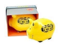 Skarbonka mała świnka Łapy precz od mojej kasy