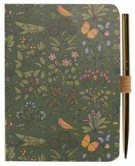 ACS Voysey Notatnik A6 linia z długopisem Ogród