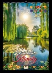 Kalendarz 2026 A3 ścienny jednostronny kwiaty