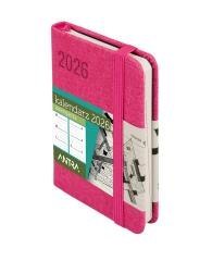 Kalendarz 2026 A7 Awangarda TDW różowy