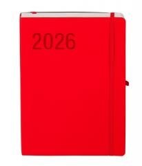 Kalendarz 2026 B5 Impresja czerwony DNS