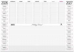 Kalendarz 2026/2027 biuwar z przezroczystą listwą