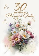 Kartka okolicznościowa Rocznica ślubu 30